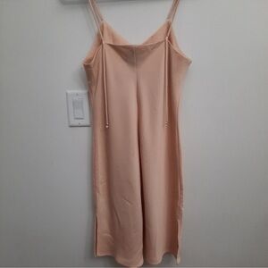 Sam Edelman Y2K Cami Dress with Pearl Charm in Nude Tone
